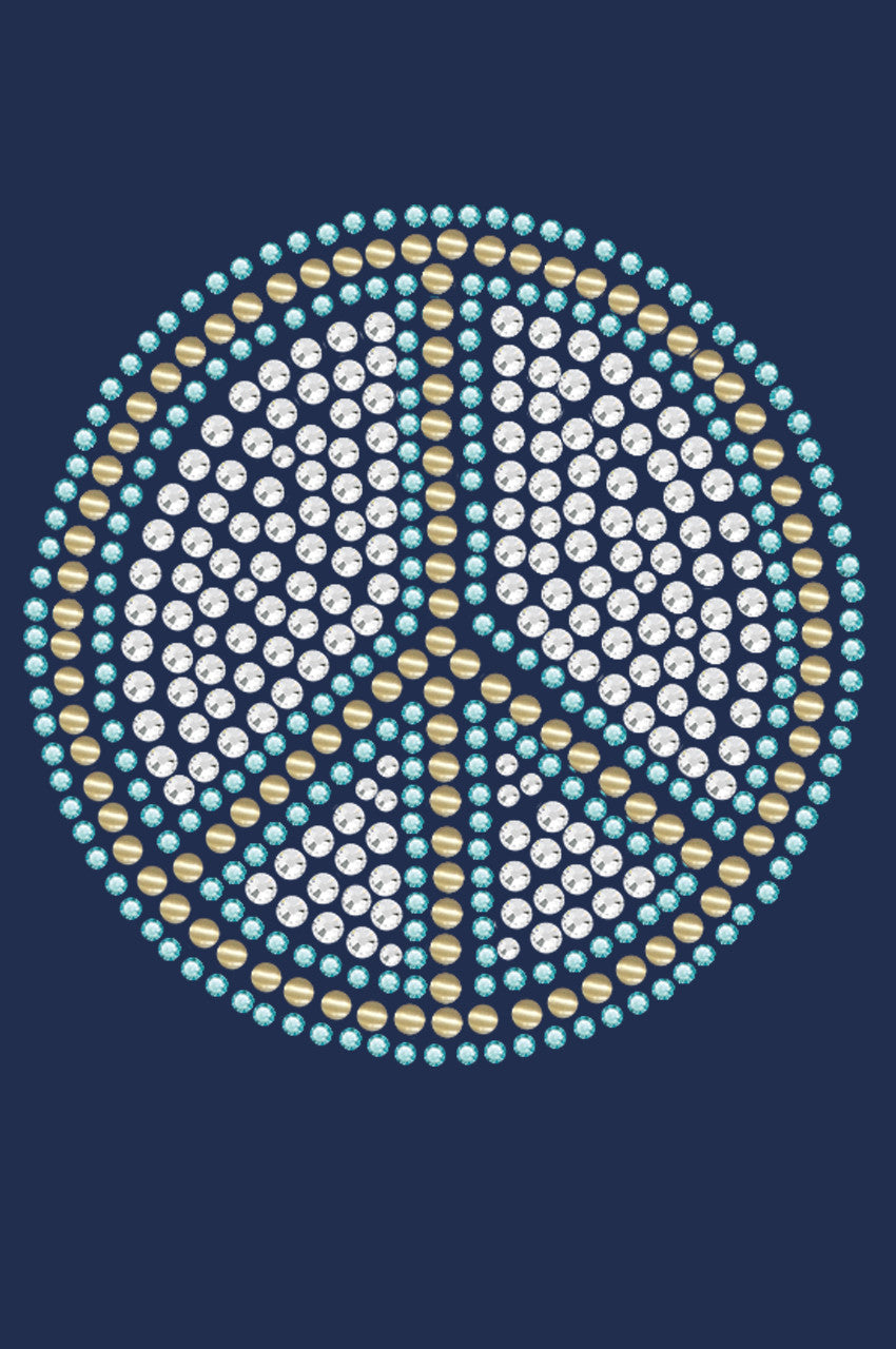 Peace Sign (Blue) - Women's T-shirt