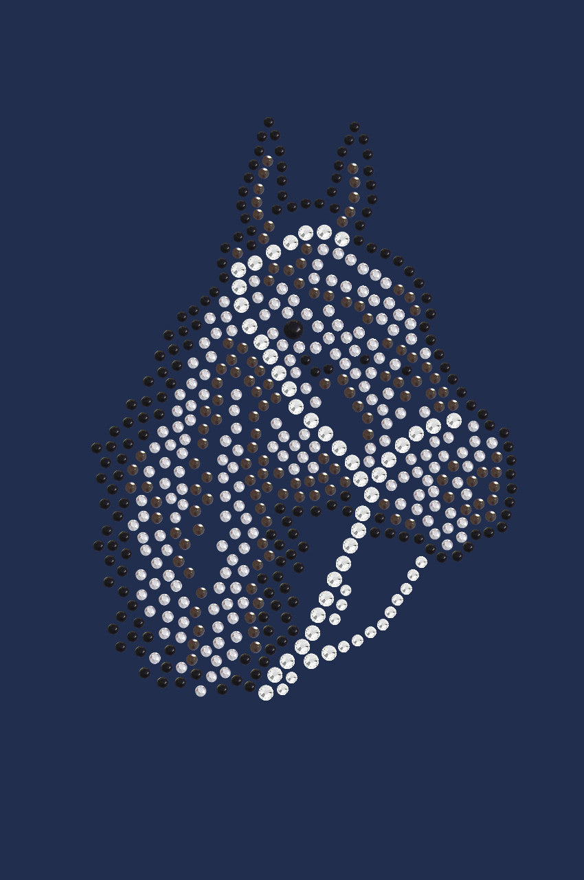 Horse Face (Brown Rhinestuds) - bandana