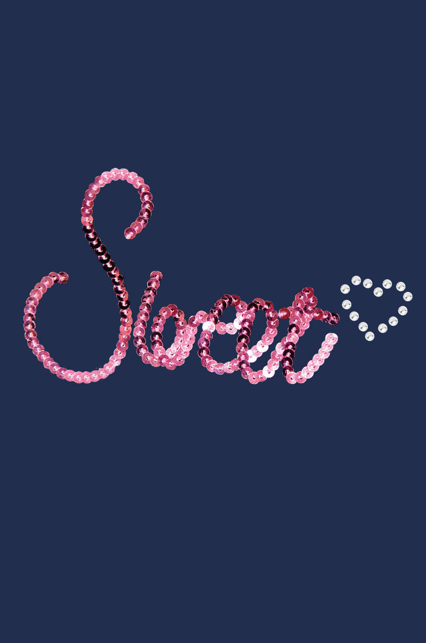 Sweet (Pink Sequins) - Women's T-shirt
