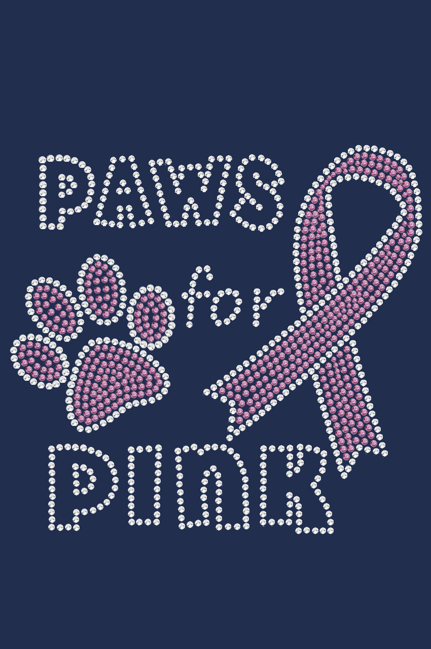Paws for Pink - Womens T-shirt