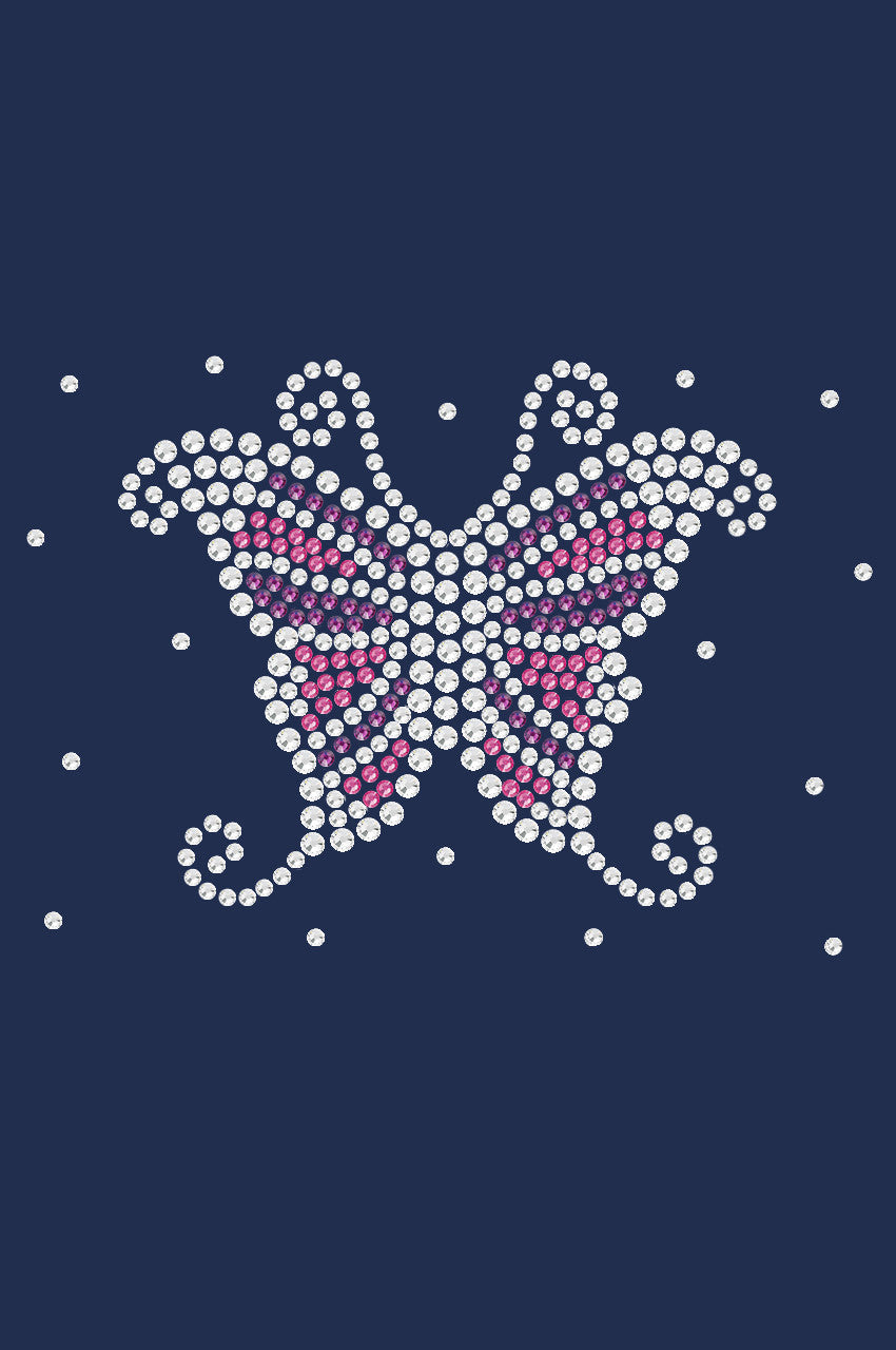 Pink & Purple Butterfly - Womens T-shirt