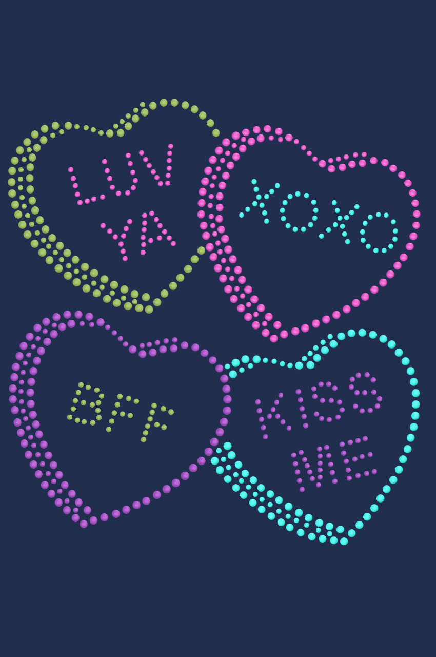 Candy Conversation Hearts 2 - Womens T-shirt