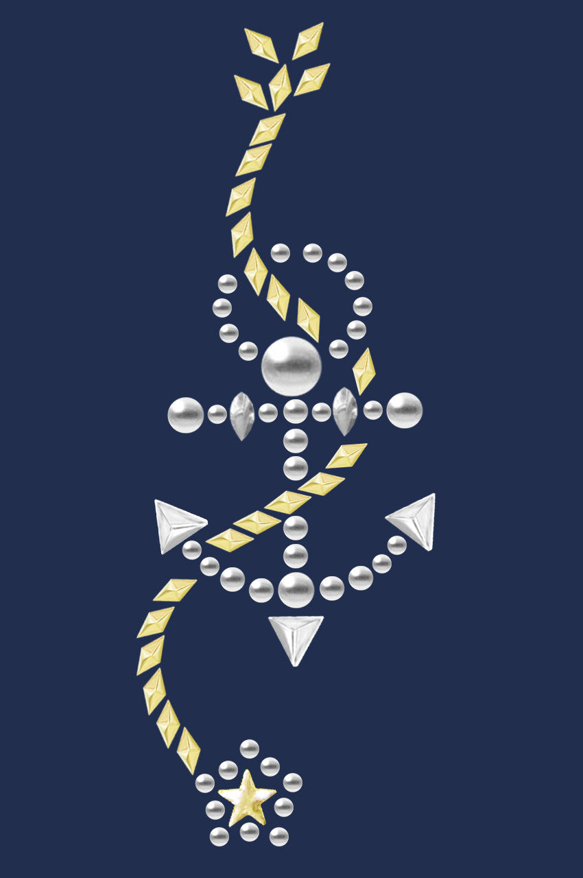 Anchor with Rope (Nailhead) - Bandanna