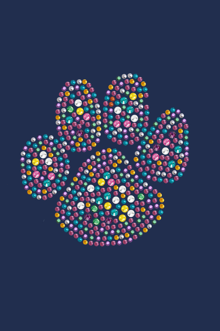Multicolor Paw - Womens T-shirt