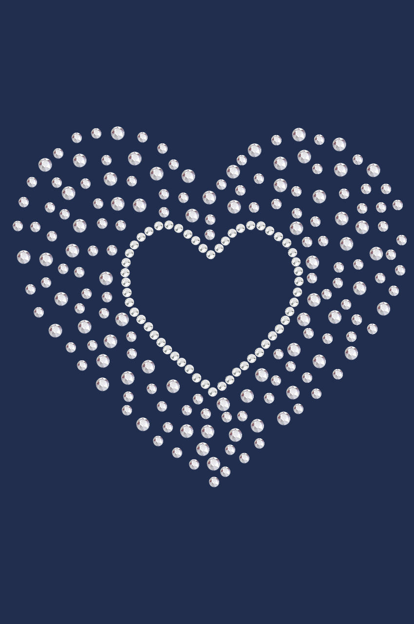 Heart with Scattered Stones - Women's T-shirt