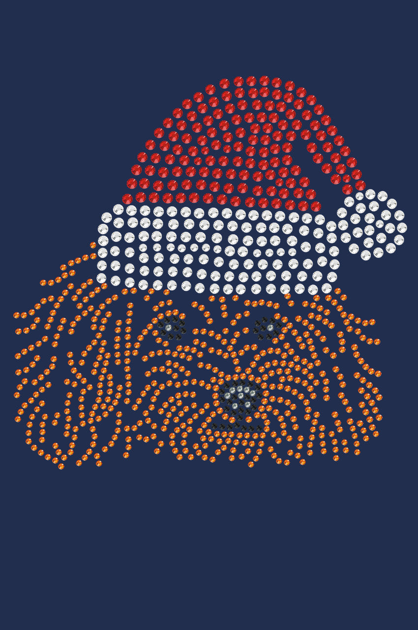 Poodle (Teddy) with Santa Hat - Women's T-shirt