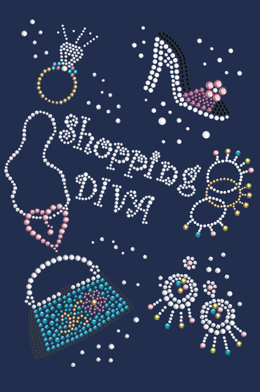Shopping Diva - Womens T-shirt