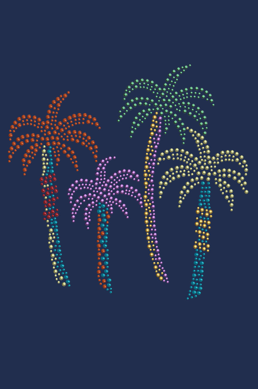 Palm Trees (Multicolor) - Womens T-shirt