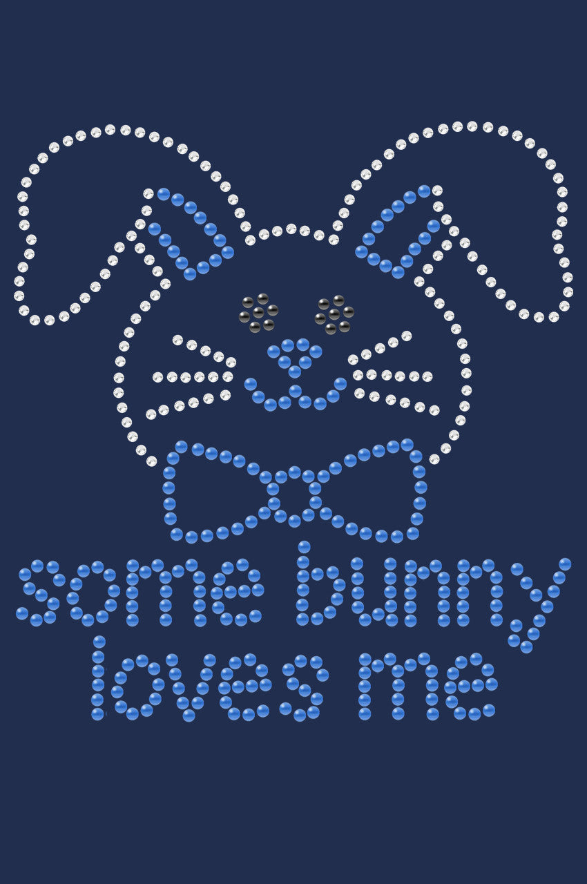Some Bunny Loves Me (Blue) - Bandanna