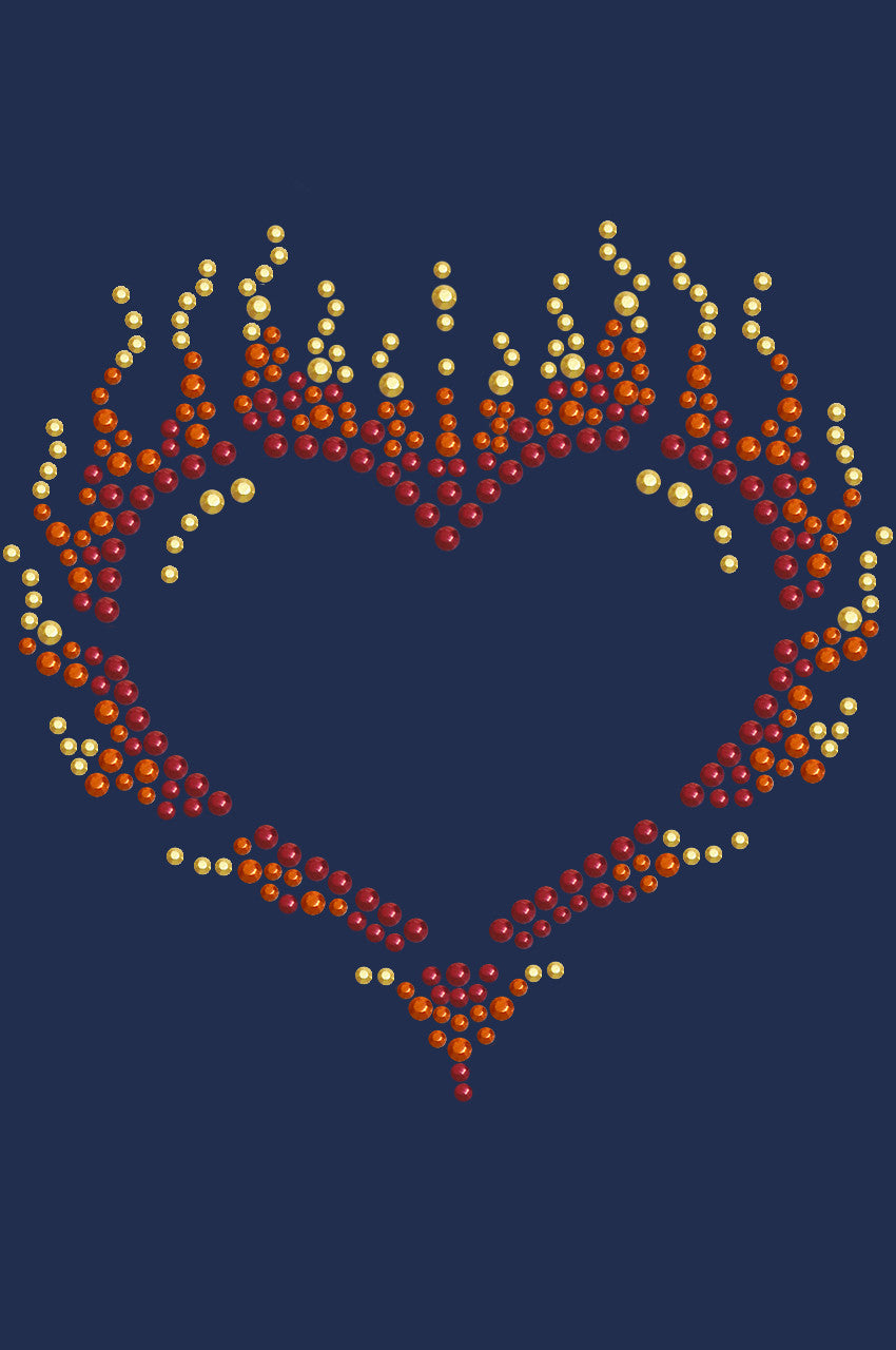 Flame Heart - Womens T-shirt