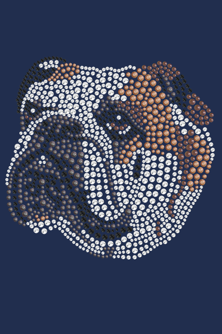 Bulldog Face (Brown) - bandana