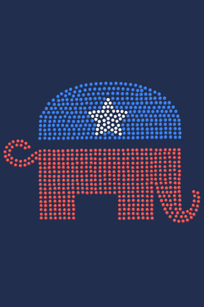 Patriotic Elephant - Women's T-shirt