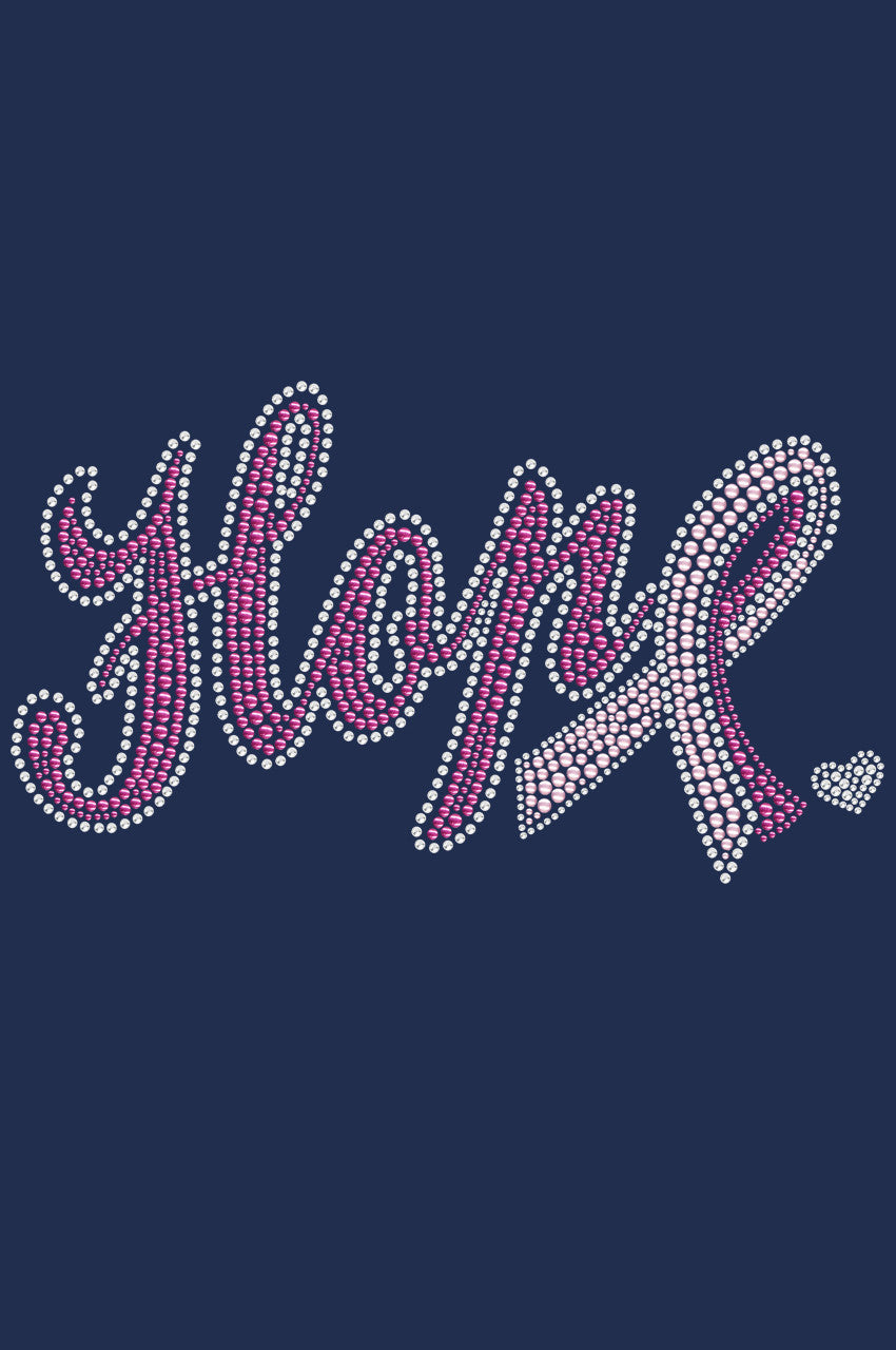 Hope with Cancer Ribbon - Womens T-shirt