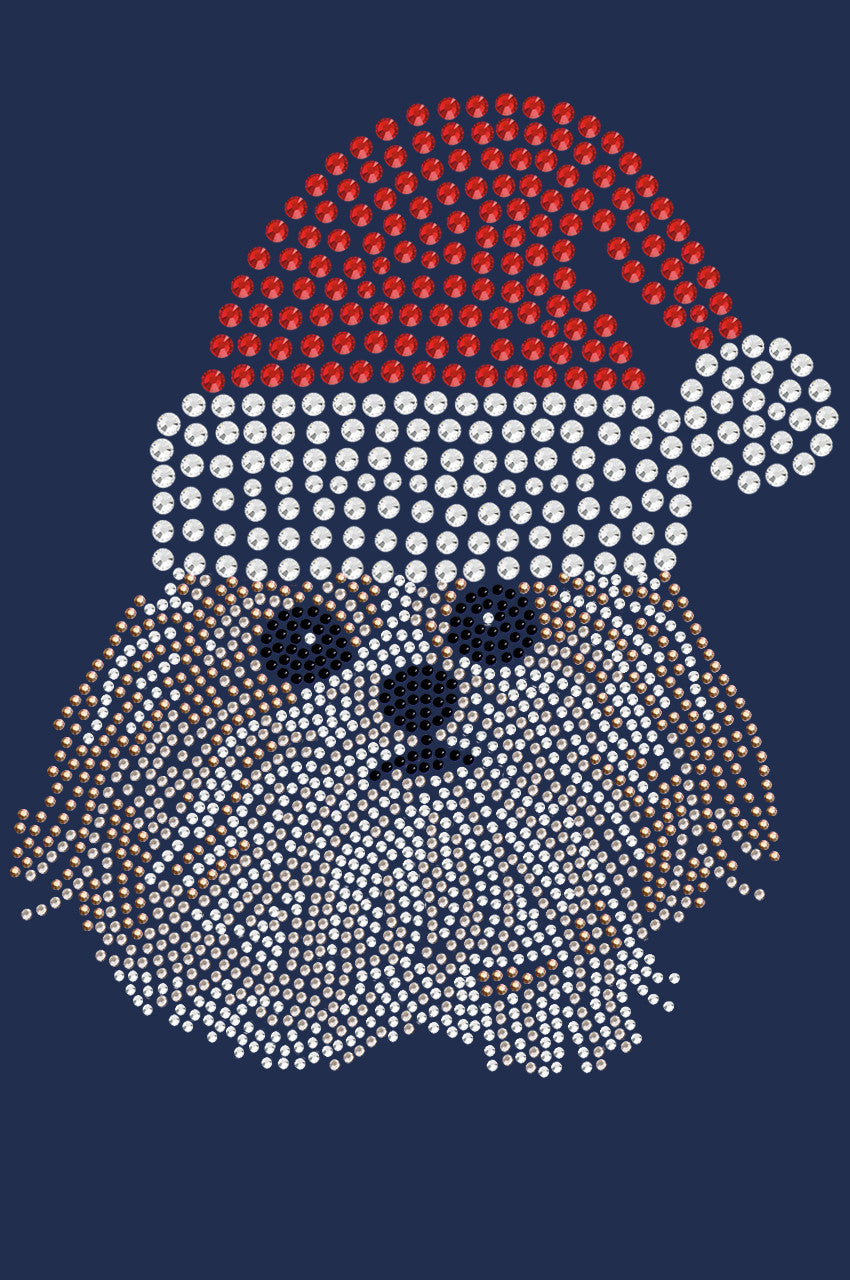 Shih Tzu with Santa Hat - Womens T-shirt