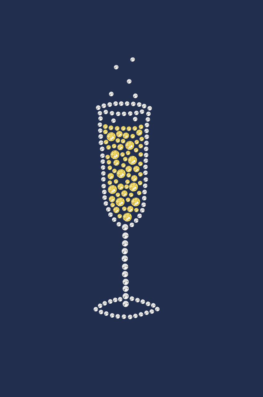 Champagne Flute - Womens T-shirt
