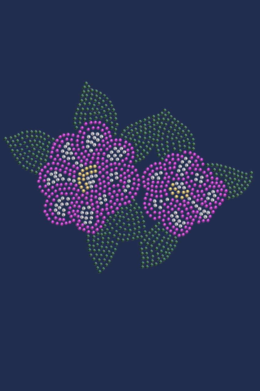Magenta Flowers - Womens T-shirt