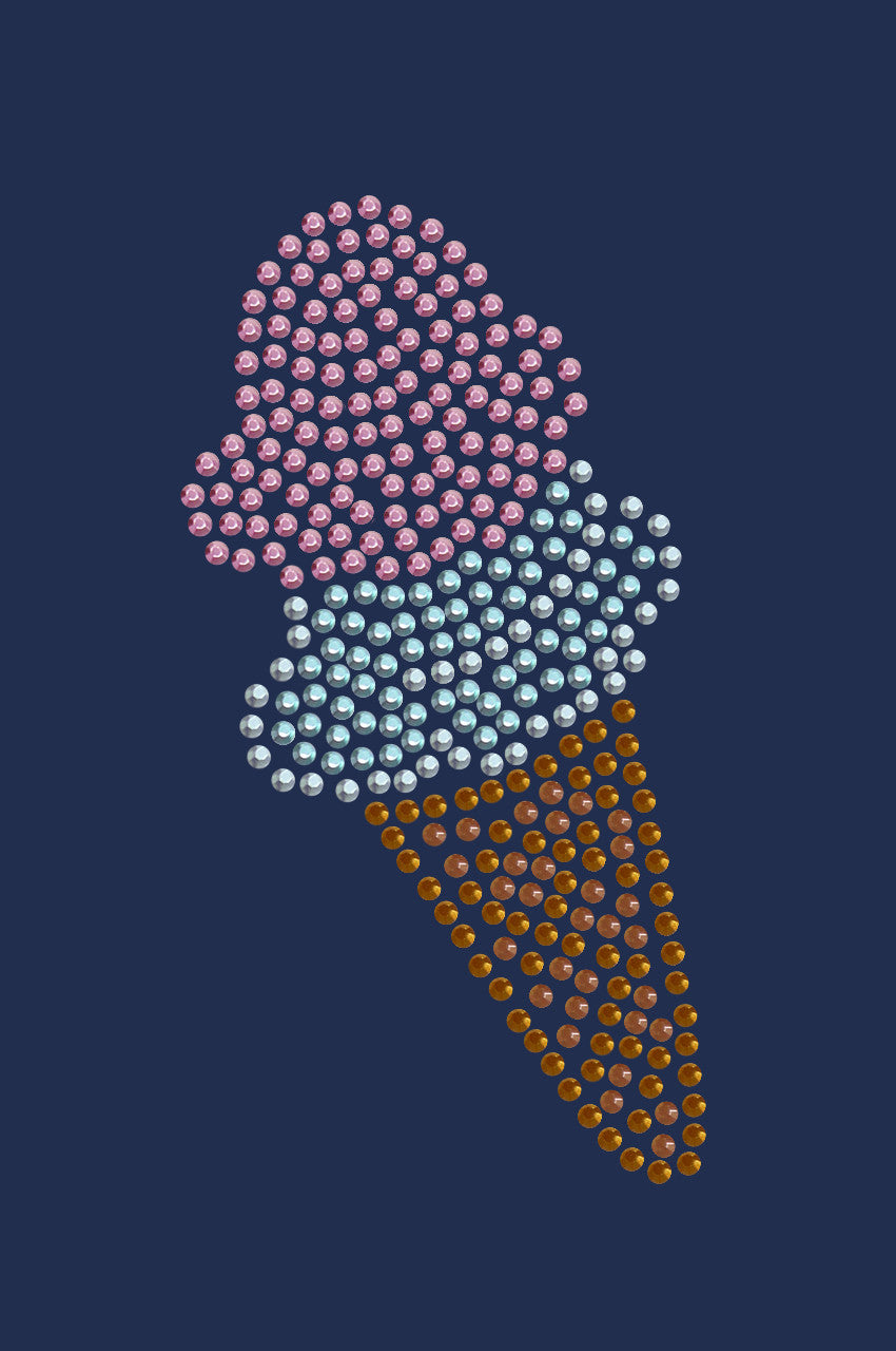 Ice Cream Cone - Double Dip - Womens T-shirt
