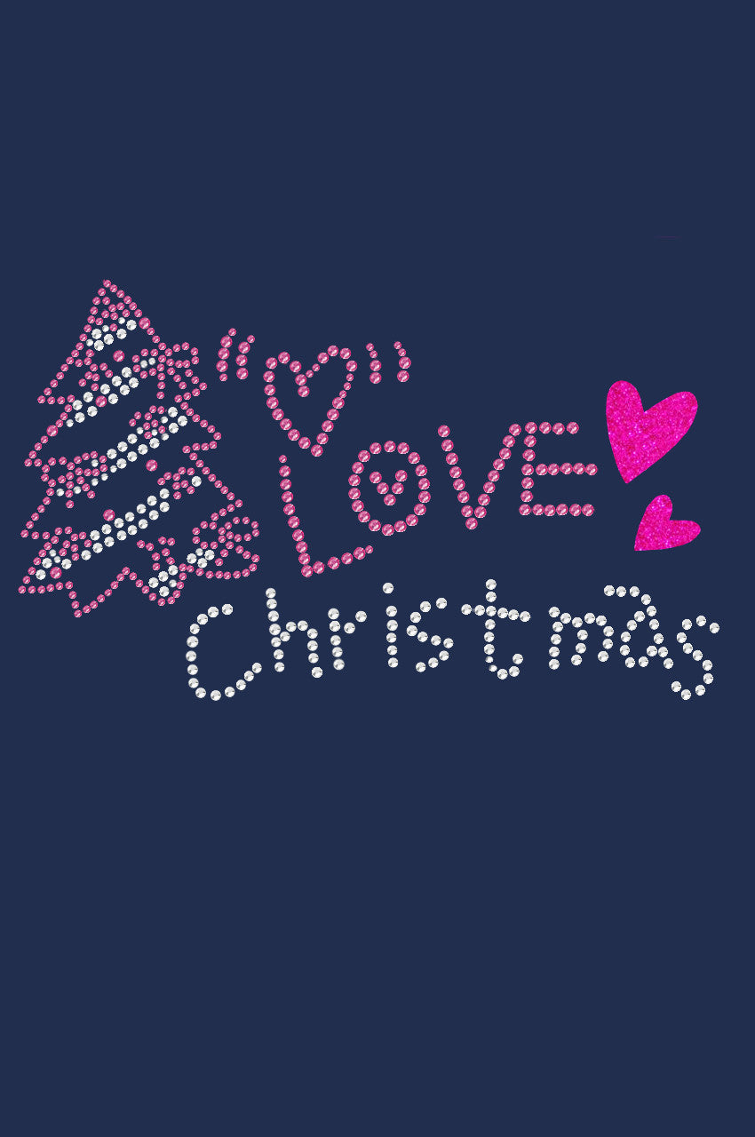 Love Pink Christmas - Womens T-shirt