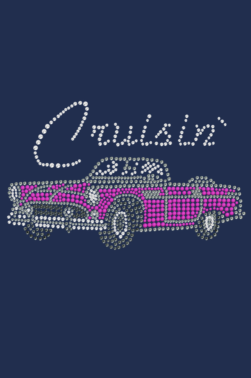 Cruisin Pink Convertible - Womens T-shirt