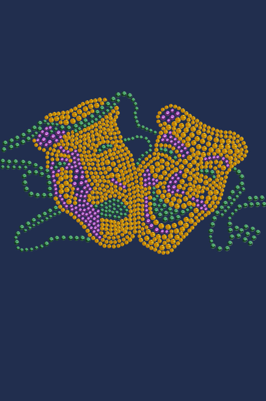 Gold Theater Comedy Tragedy Mask - Women's T-shirt