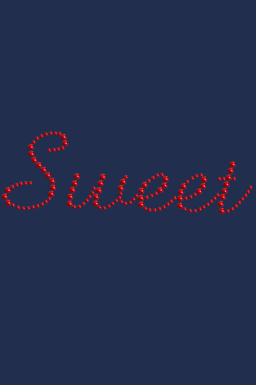 Sweet (Red Rhinestuds) - Women's T-shirt