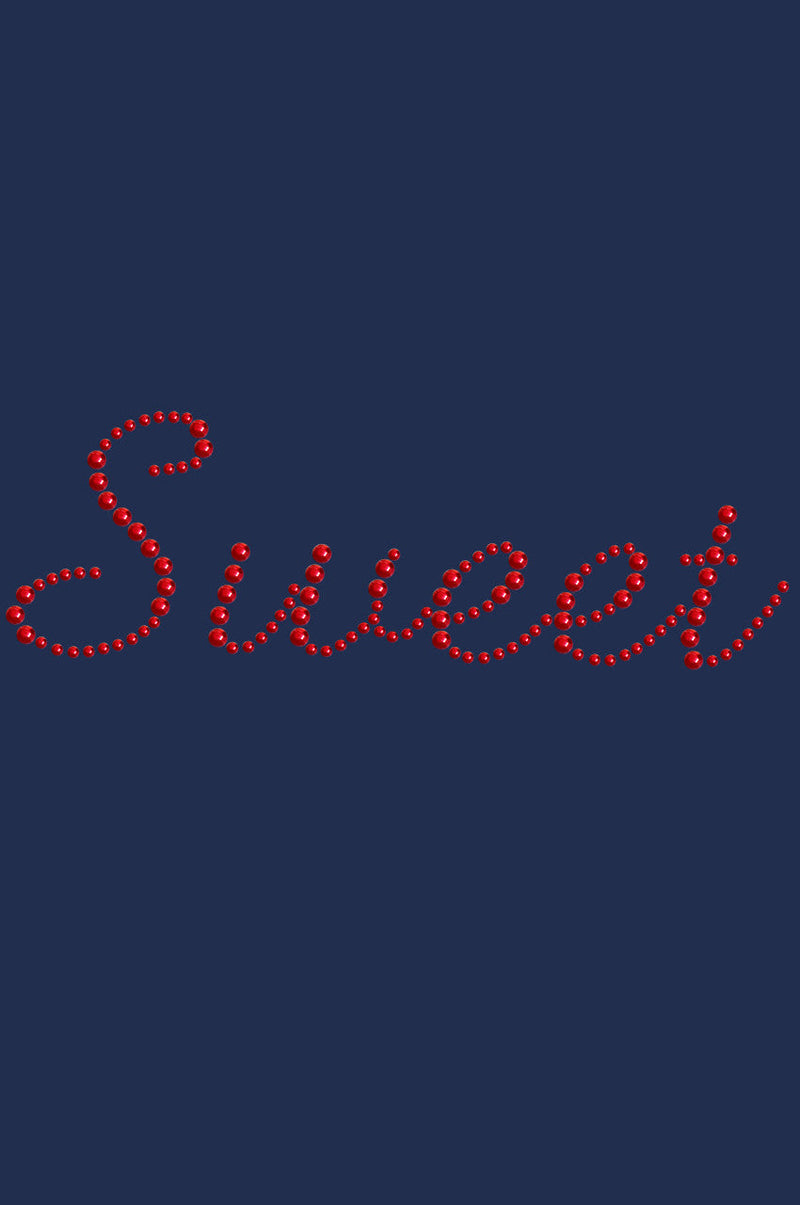 Sweet (Red Rhinestuds) - Women's T-shirt