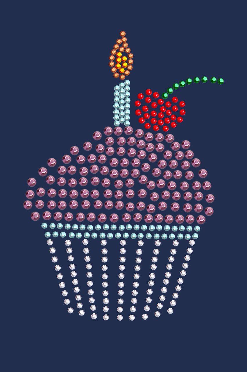 Cupcake with Candle - Women's T-shirt