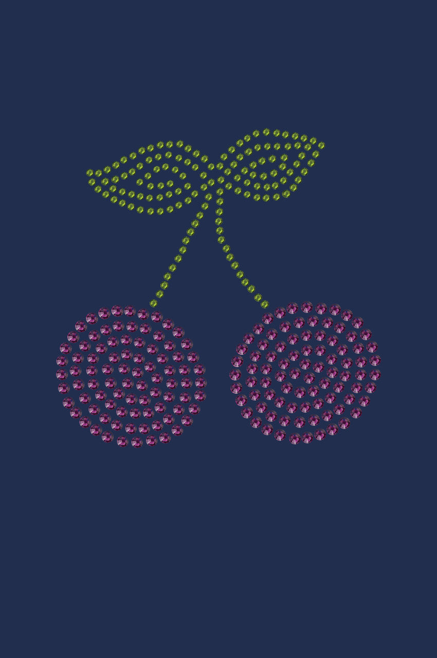 Purple Cherries - Womens T-shirt