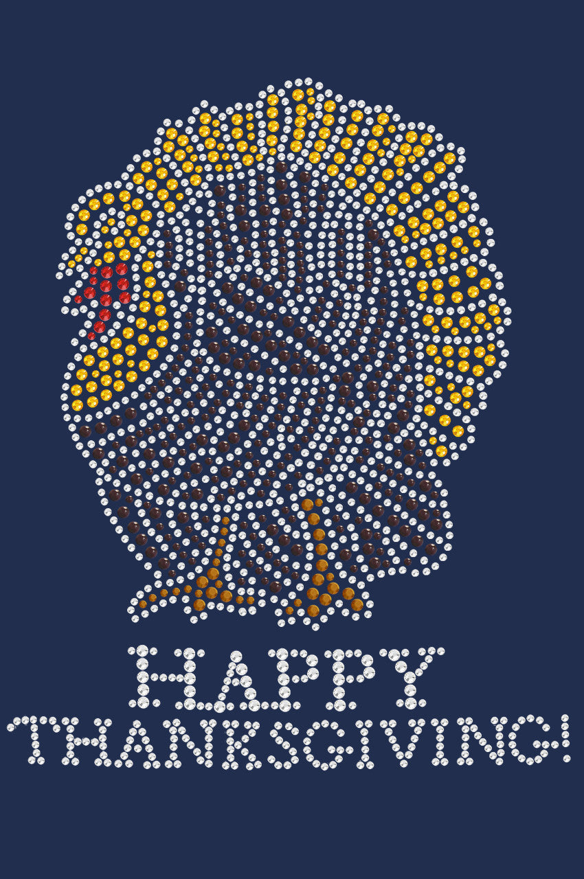 Happy Thanksgiving Turkey 1- Womens T-shirt