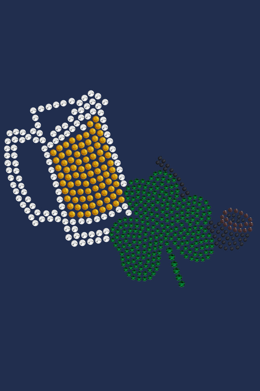 Beer Mug, Clover, & Pipe - Womens T-shirt