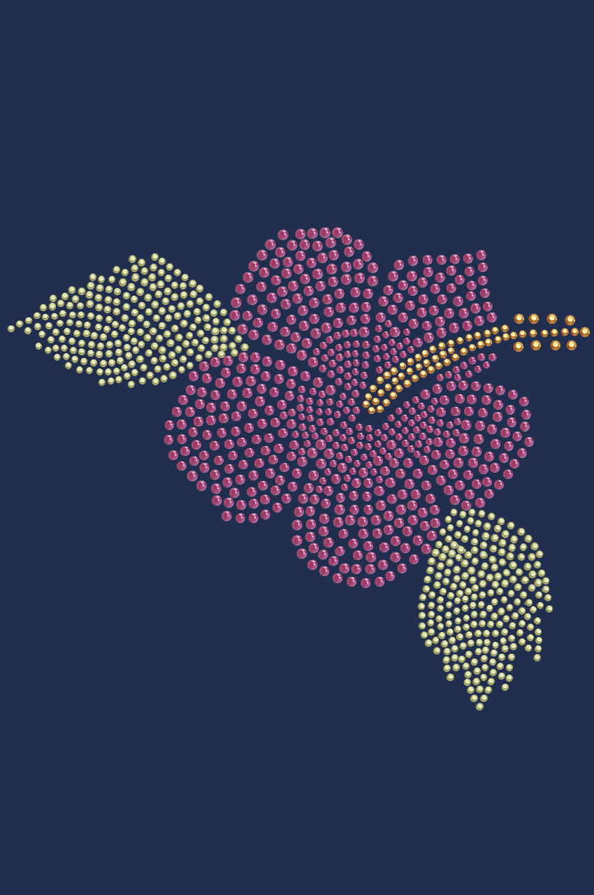 Large Pink Hibiscus - Womens T-shirt