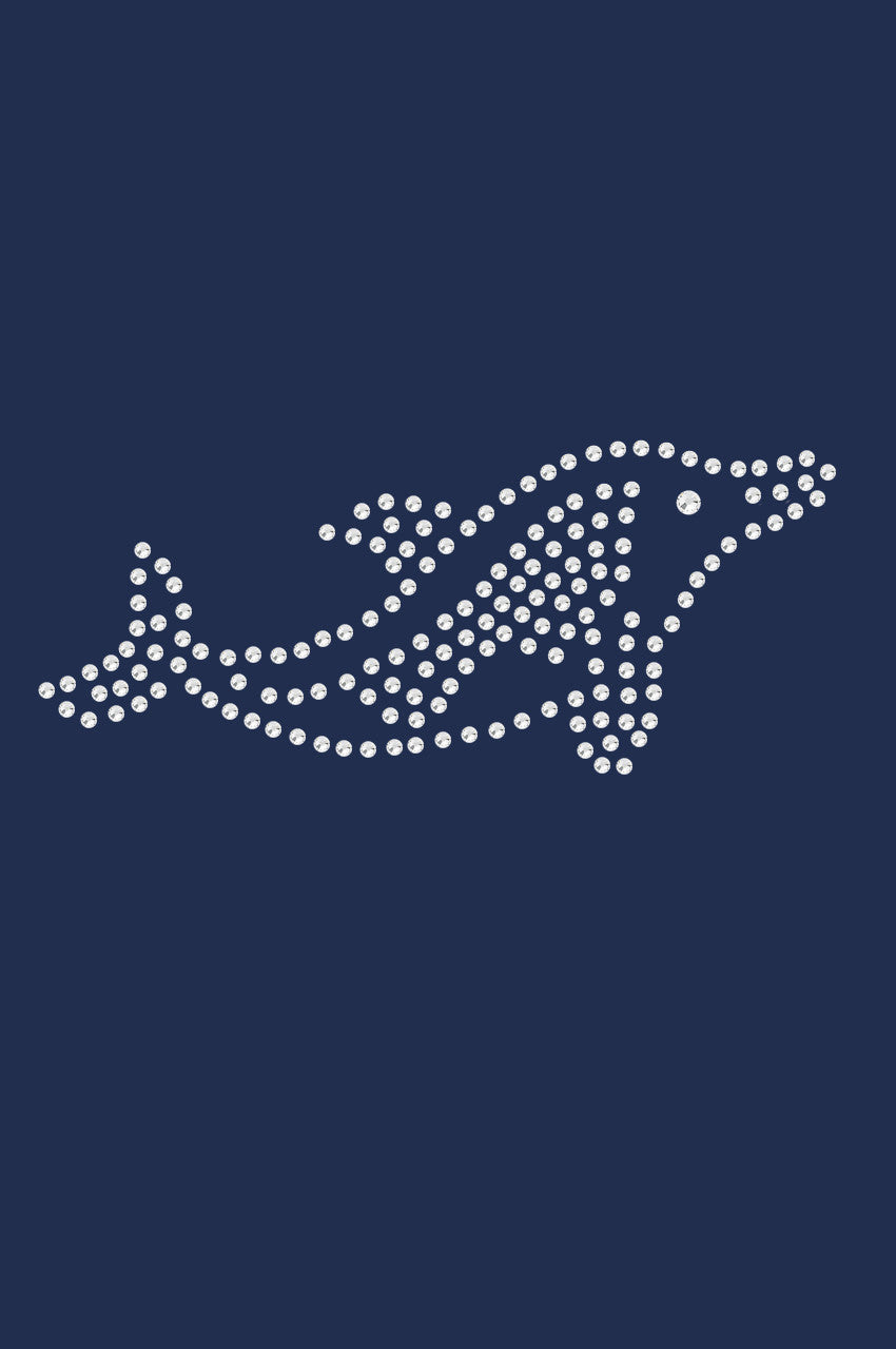 Dolphin (Rhinestone) - Womens T-shirt