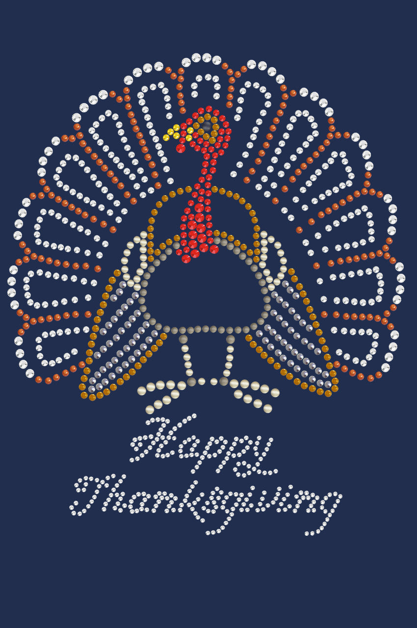 Happy Thanksgiving Turkey 2 - Womens T-shirt