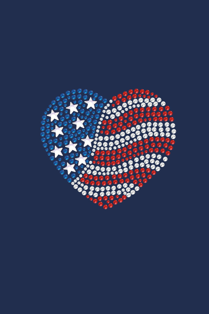 Patriotic Heart 2 - Womens T-shirt