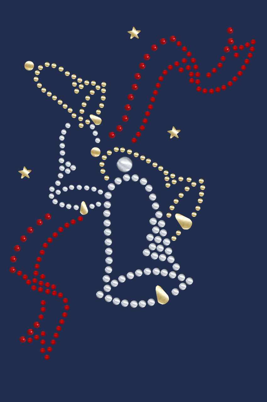 Nailhead Christmas Bells - Womens T-shirt