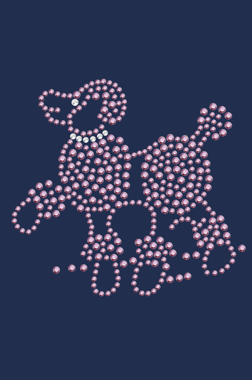 Poodle (Pink Rhinestuds) - bandana