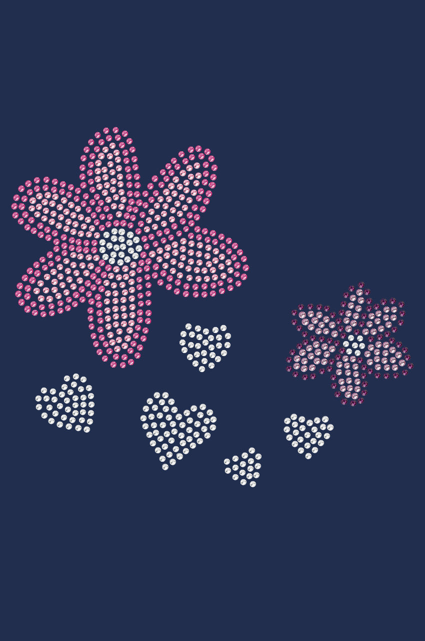 Pink & Purple Flowers - Womens T-shirt