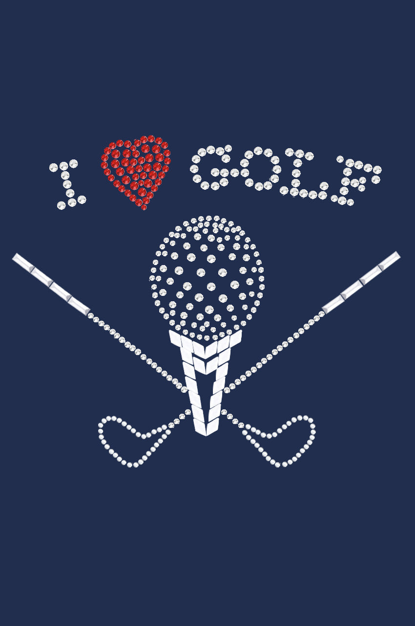 I Love Golf (Large) - Womens Tee