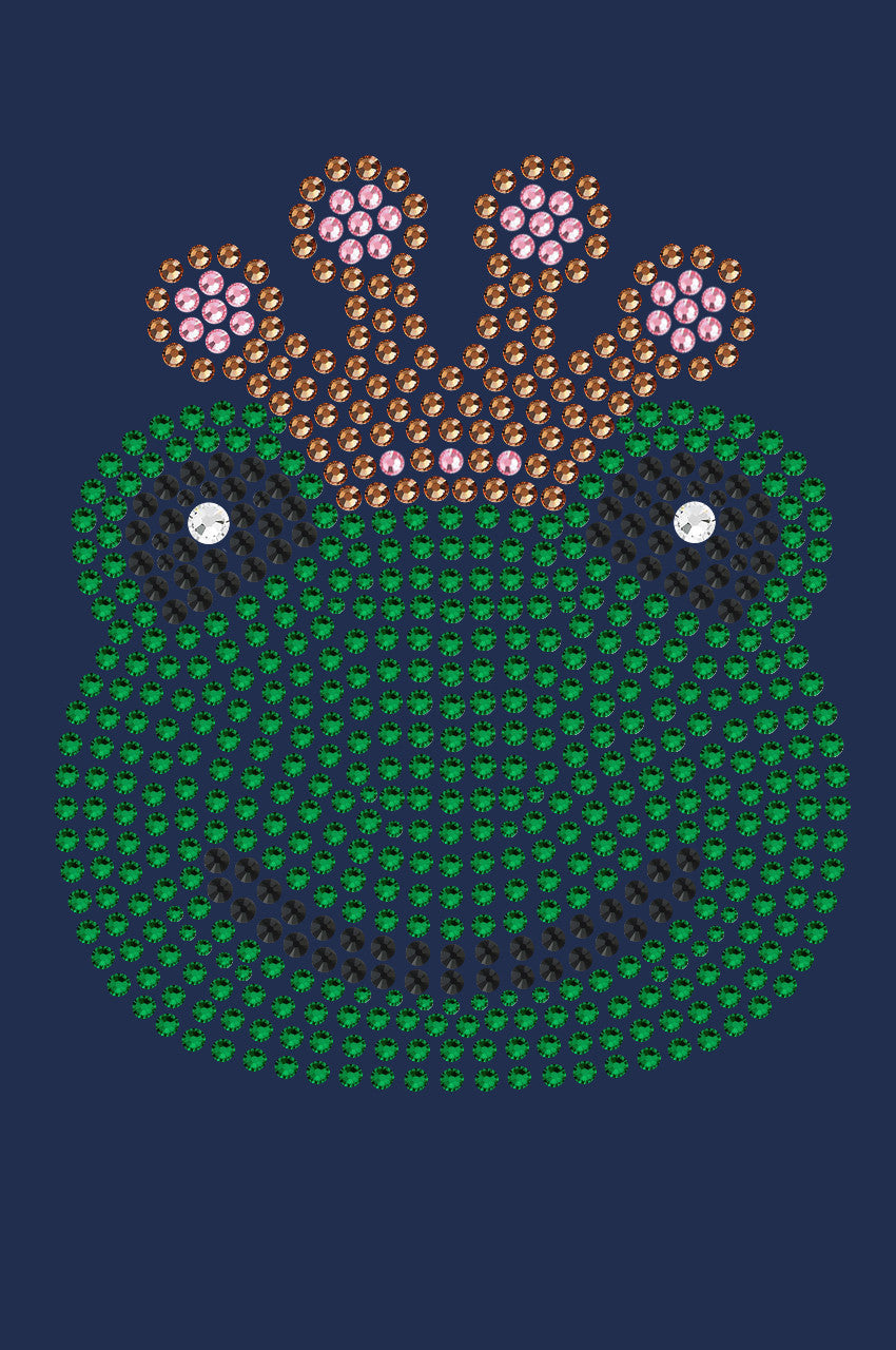 Frog with Pink Crown - Womens T-shirt