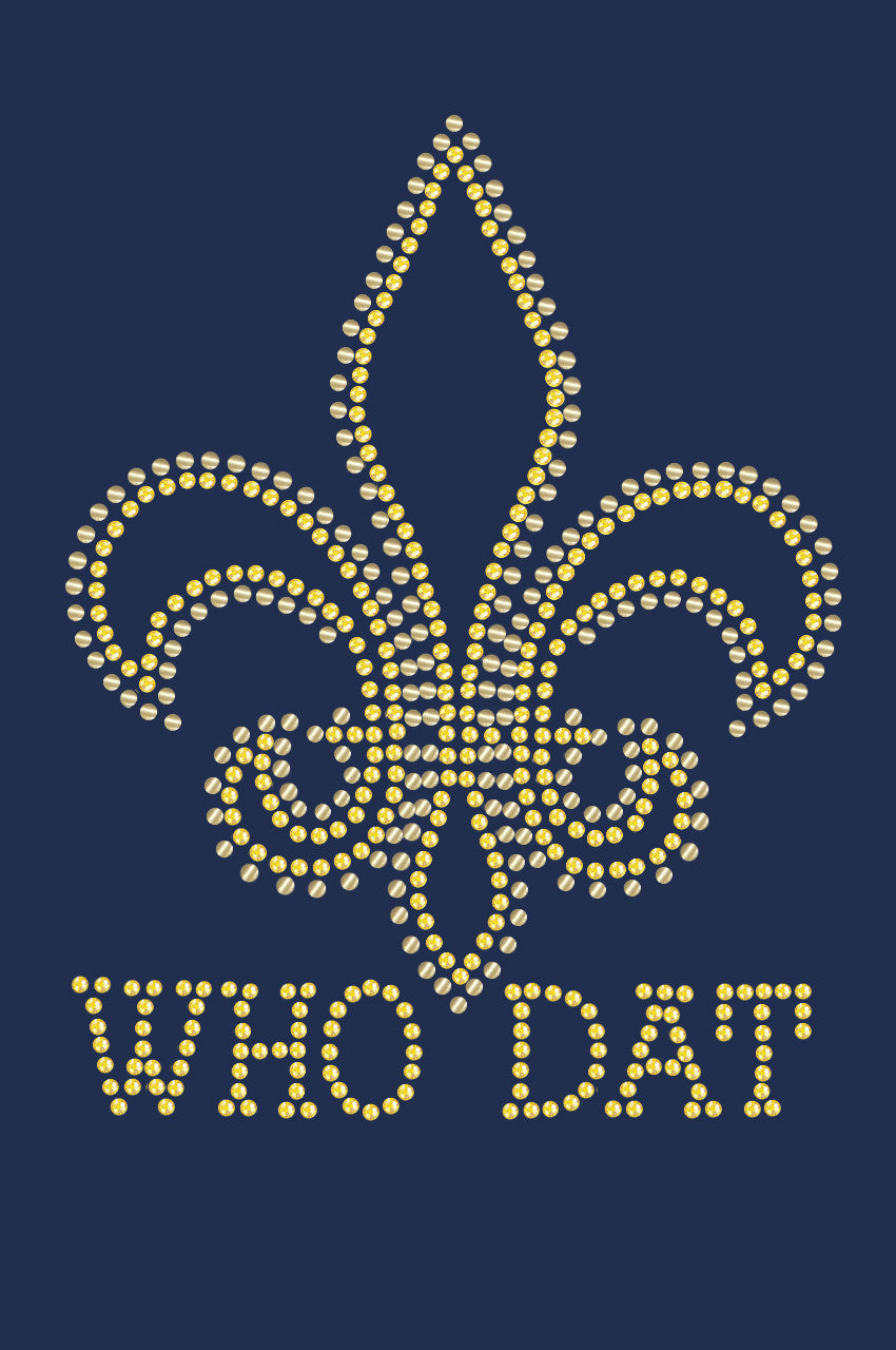 Fleur de Lis with Who Dat - Bandanna