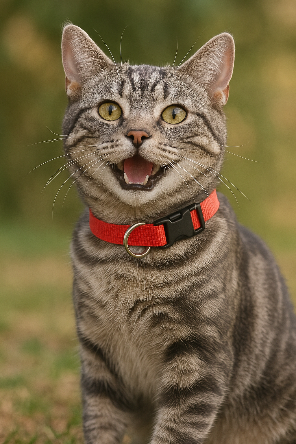 Parisian Pet Nylon Collar for Dogs & Cats  High-Quality Red Nylon Collar -Valentines Day