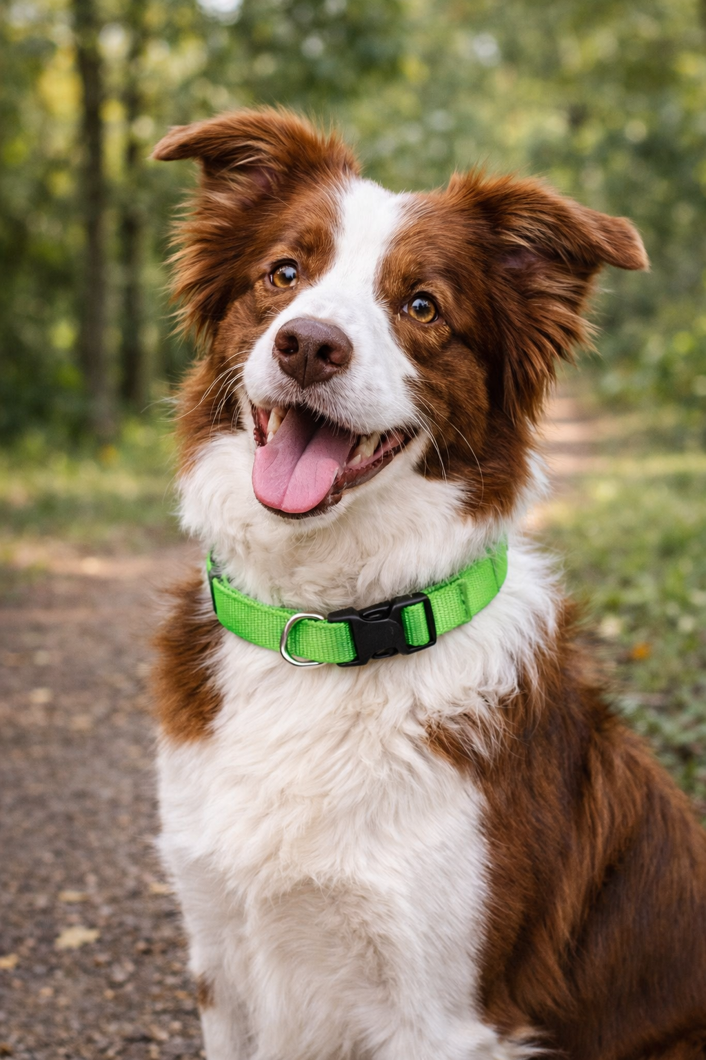 Parisian Pet Nylon Collar-Green
