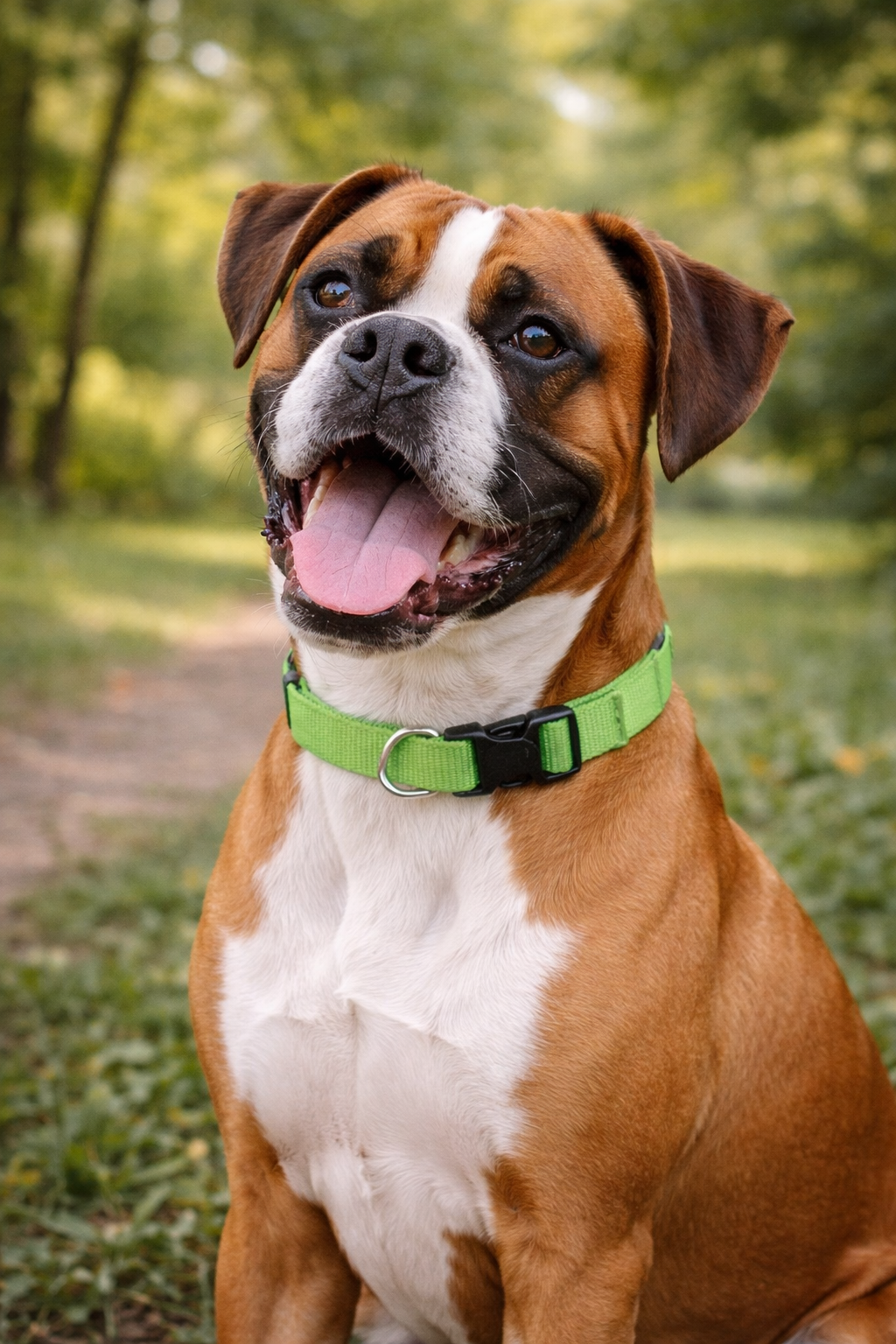 Parisian Pet Nylon Collar-Green