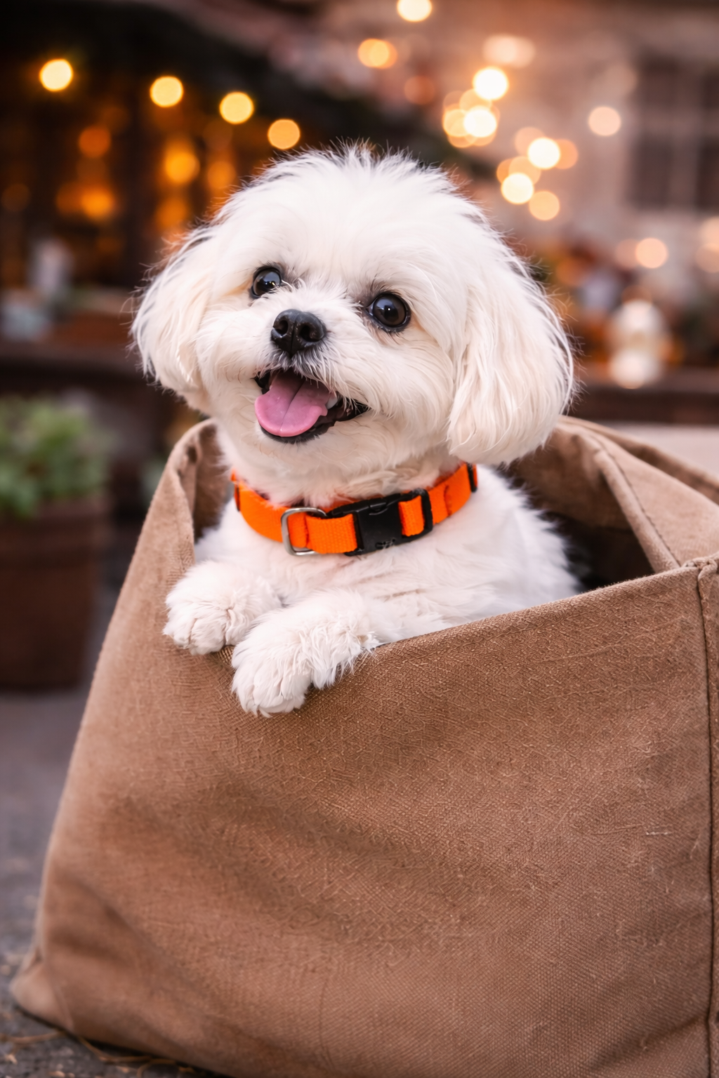 Parisian Pet Nylon Collar-Orange