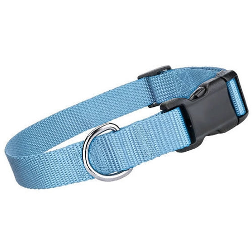 Parisian Pet Nylon Collar for Dogs & Cats – Adjustable Light Blue Pet Collar, Durable Nylon Design