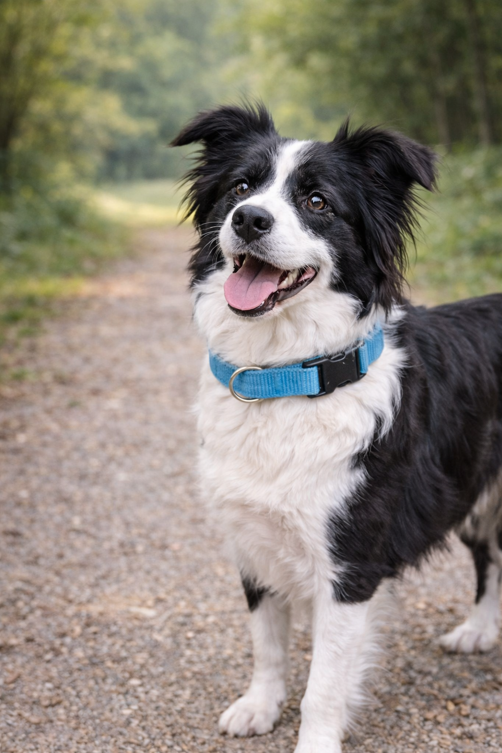 Parisian Pet Nylon Collar-Light Blue