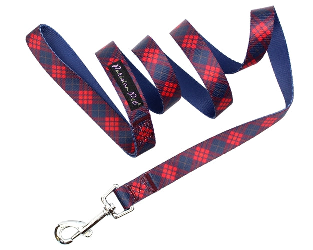 Parisian Pet Scottish Plaid Collar for Dogs & Cats  Durable Red Plaid Collar with Adjustable Strap for Small & Large Pets-Valentines Day
