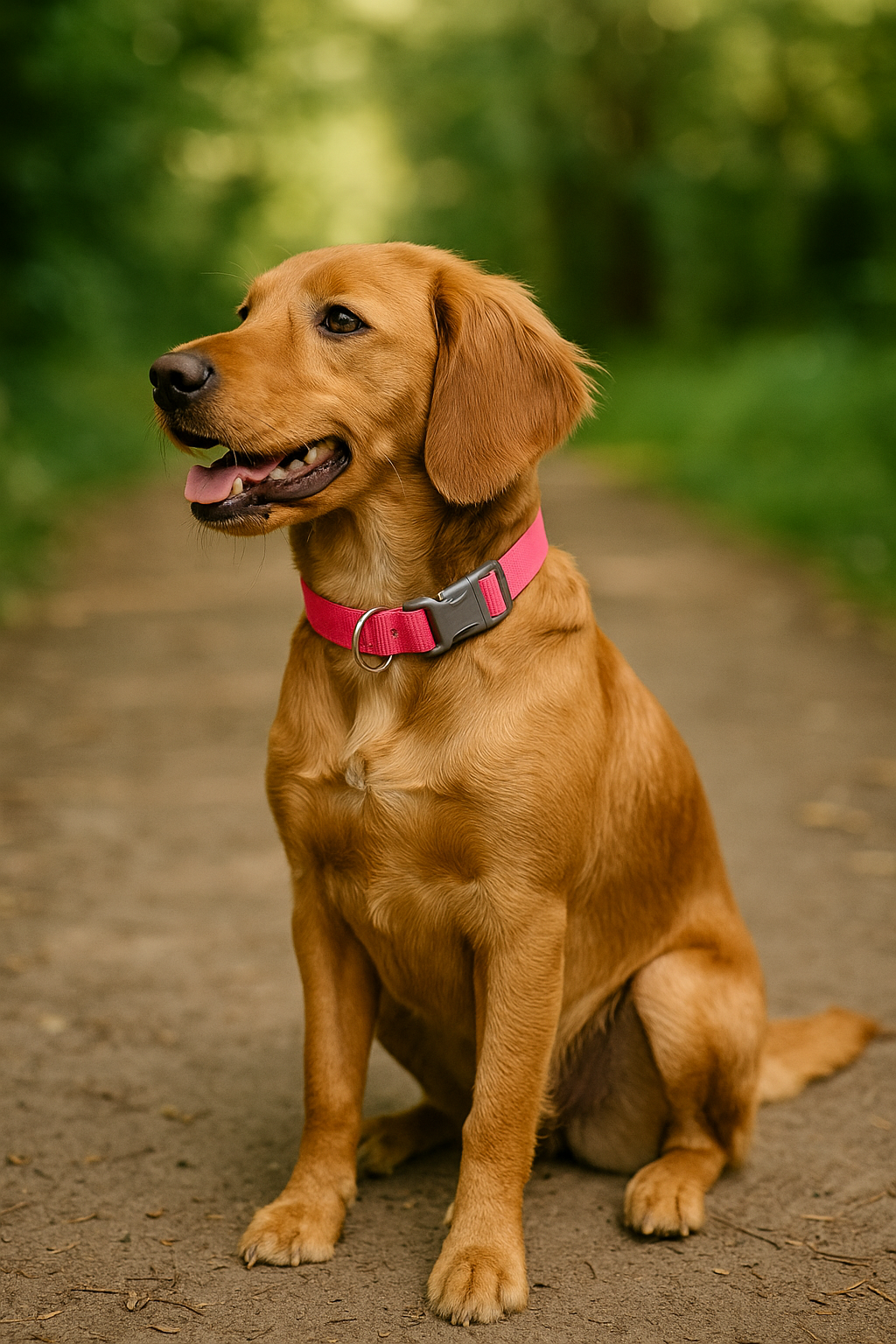 Parisian Pet Nylon Collar for Dogs & Cats  Comfortable Pink Collar for Small Dogs, Adjustable Fit