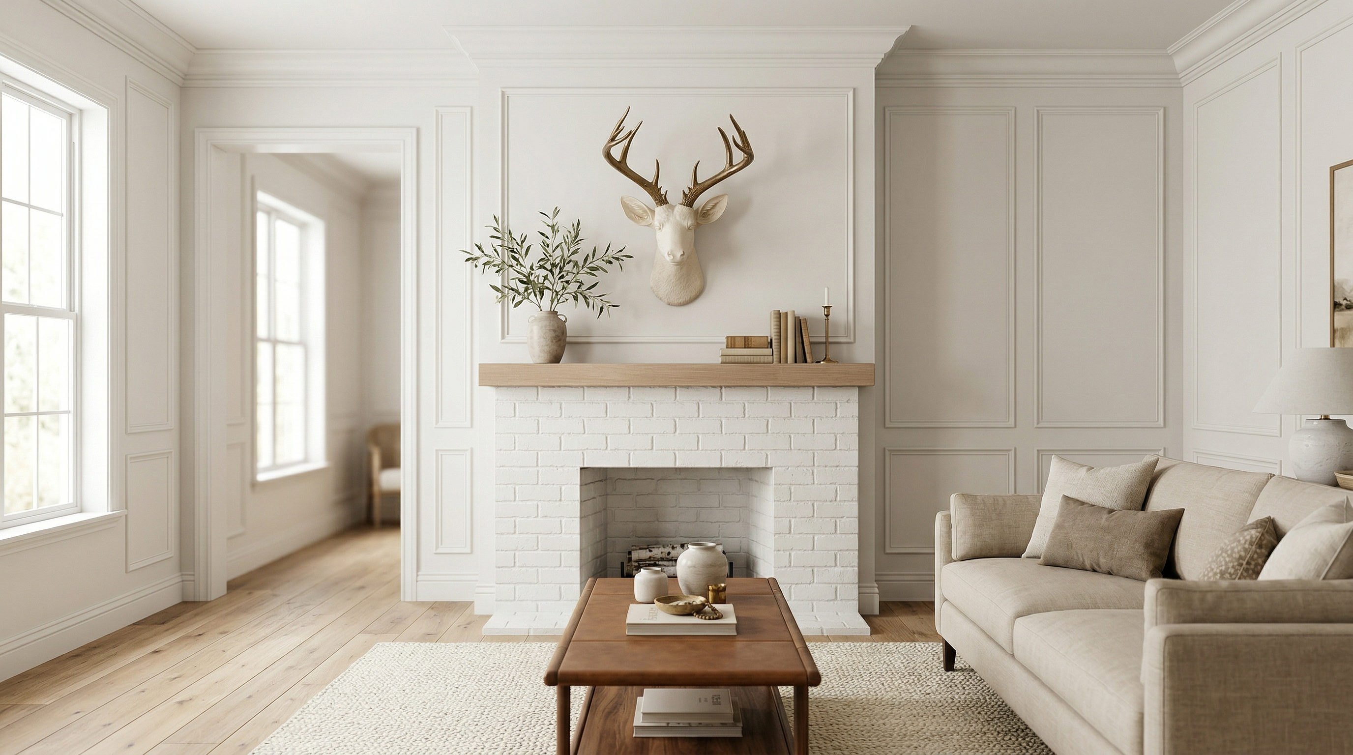 Faux Deer Sculpture