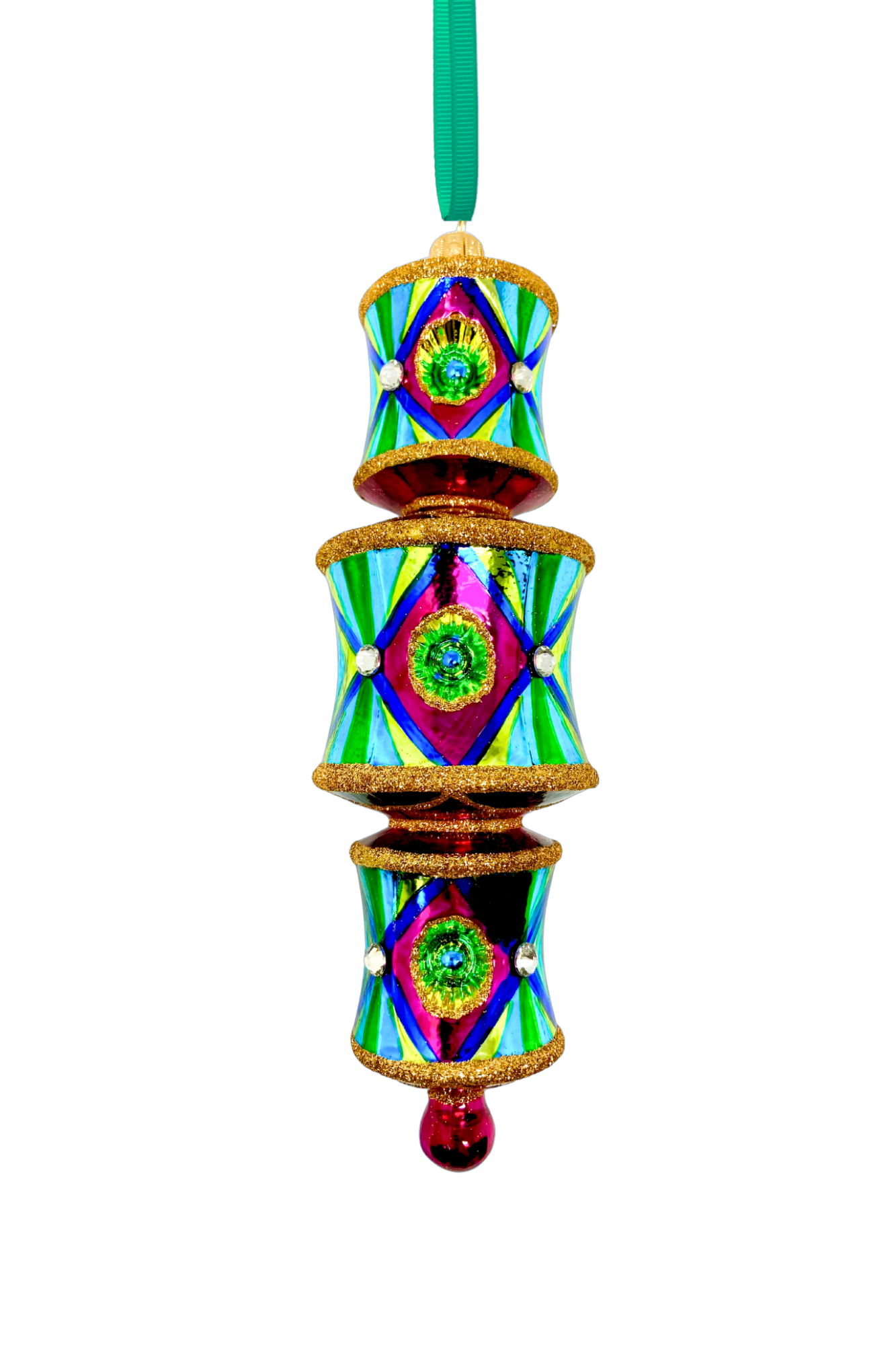 Neon Nights Dazzler Glass Ornament